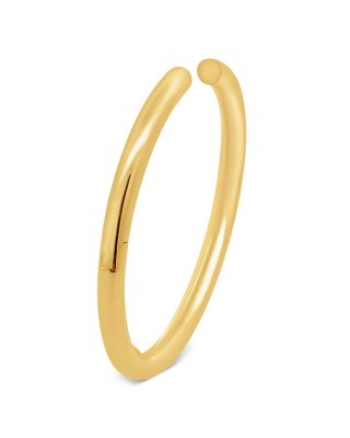 High Polished Hinge Cuff Bracelet in 14K Yellow Gold