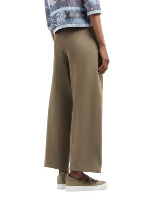 Stretch Brushed Cotton Barrel Leg Trousers