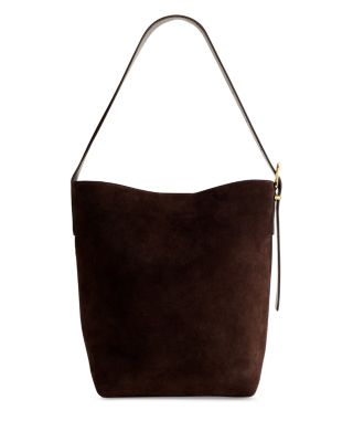 Madewell The Essential Bucket Tote in Suede