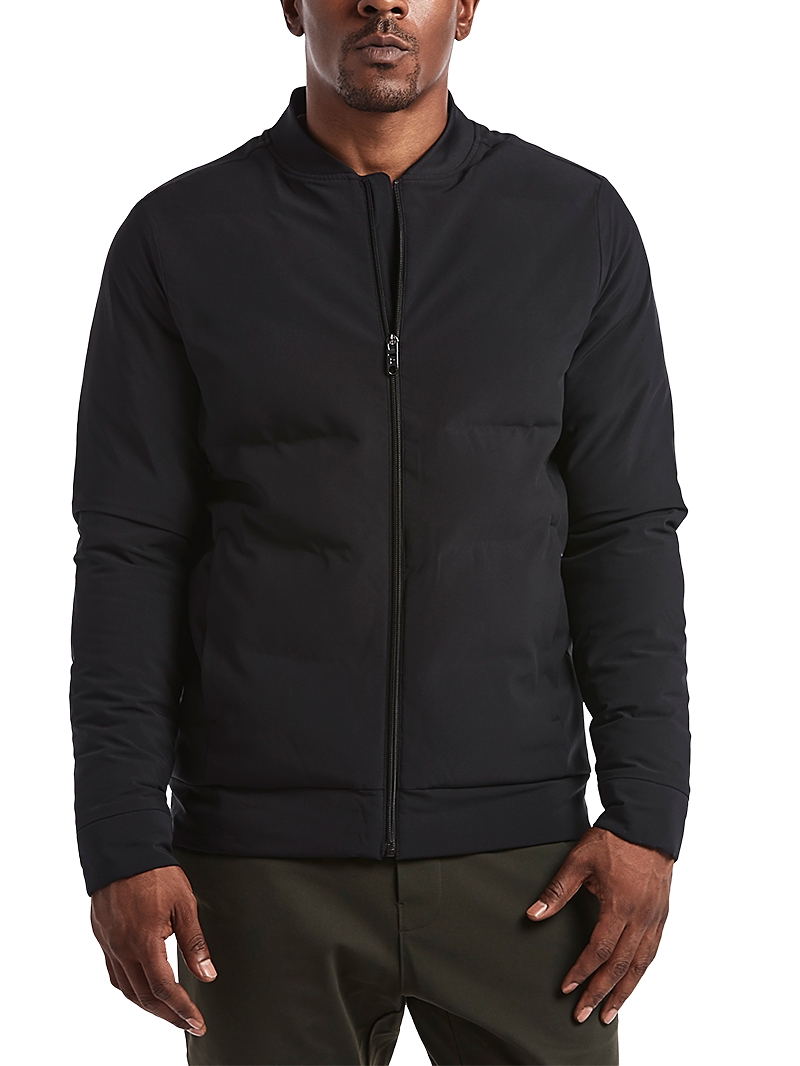 Public Rec Men's Better Than Down Water-repellent Bomber Jacket In Black