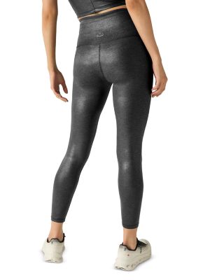 Heather Rib High Waisted Midi Legging