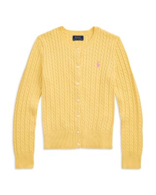 Ralph Lauren - Girls' Mini Cable Cotton Cardigan - Little Kid, Big Kid