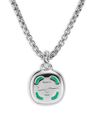 Albion&reg; Pendant in Sterling Silver with Lagoon Orchid and Diamonds, 11mm