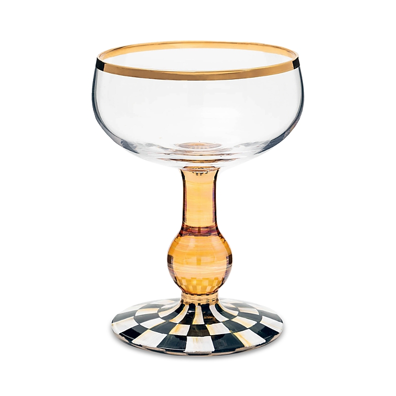 Mackenzie-childs Courtly Check Coupe Glass
