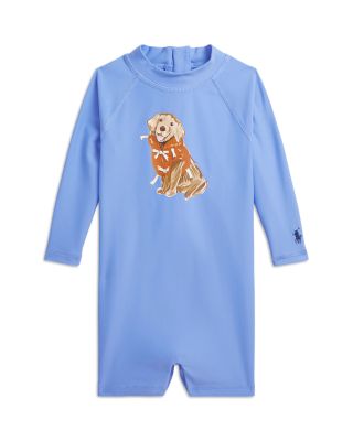 Ralph Lauren - Boys' Dog Print Rash Guard Shortall - Baby