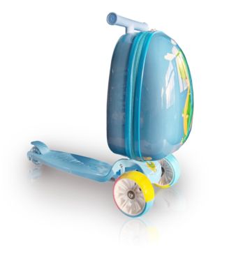 Italy Happy Dino Scooter Style Kids Suitcase