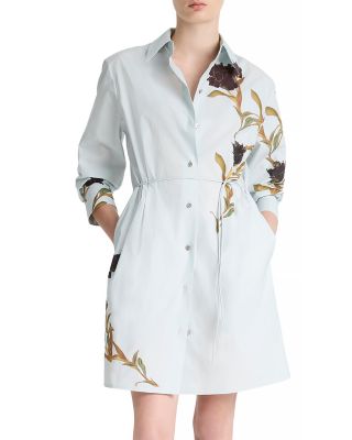 Vince - Placed Iris Cotton Shirt Dress