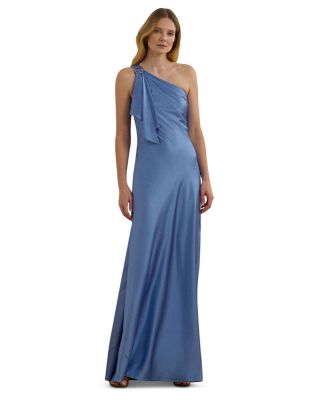 Ralph Lauren - Satin Charmeuse One Shoulder Gown
