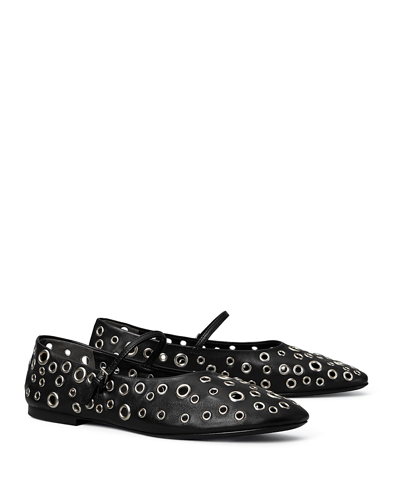 Tory Burch Women’s Eyelet Mary Jane Ballet Flats