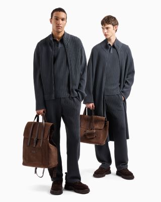 Ottoman Stitch Knit Pullover Polo Sweater 