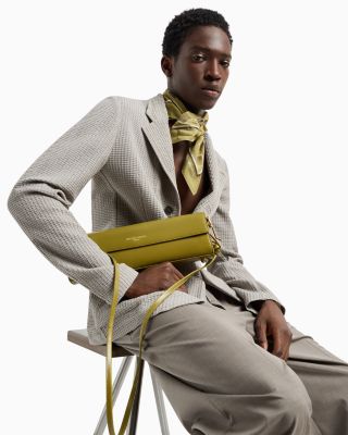 Regular Fit Asymmetric Textured Wool Blazer