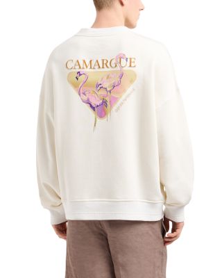 Flamingo Motif Sweatshirt