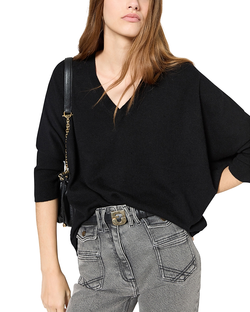 GERARD DAREL JUBILEE CASHMERE V NECK SWEATER