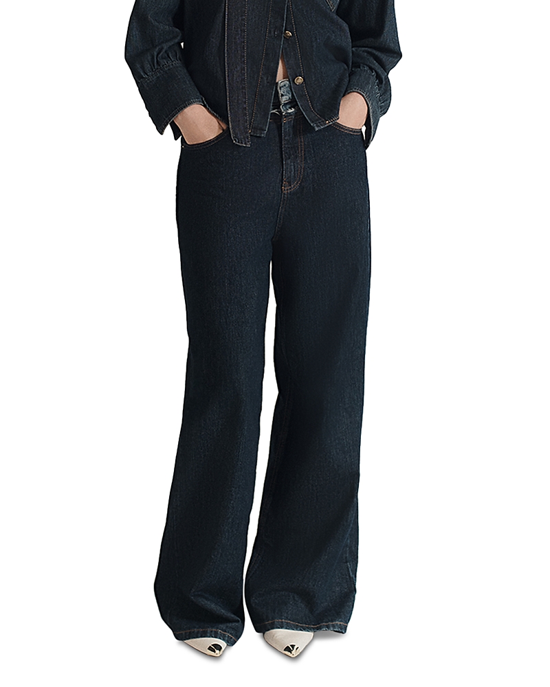 Marella Sport Wide Leg Jeans in Midnight Blue