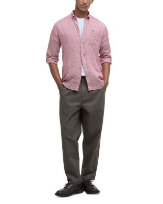 Linton Tailored Fit Long Sleeve Button Down Shirt