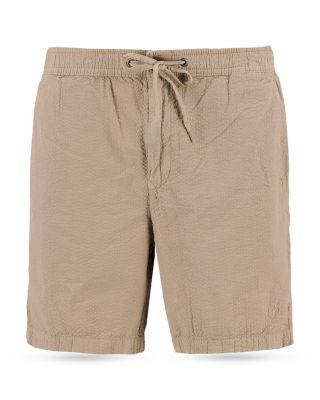 Seersucker Relaxed Fit Drawstring Shorts 
