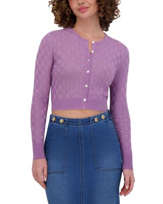 Checker Knit Cardigan 