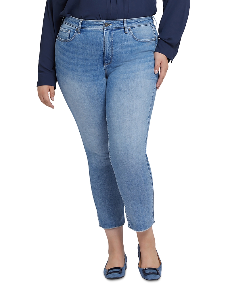 Nydj Plus Sheri High Rise Slim Ankle Jeans in Blue Valley