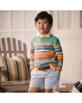 Boys' Stretch Cotton Seersucker Shorts - Little Kid