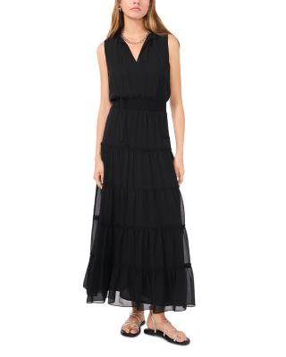 Sleeveless Tie Neck Maxi Dress