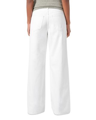 Dame High Rise Wide Leg Jeans in Milkshake