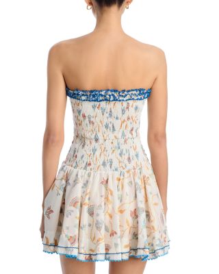 Cory Smocked Strapless Dress