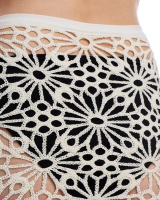 Crochet Top Swim Cover-Up & Crochet Skirt Swim Cover-Up