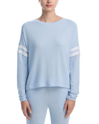 Stripe Sleeve Knit Sweatshirt & Sweatpants - Exclusive	