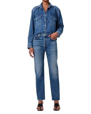 Blaine High Rise Straight Leg Jeans in Chaya
