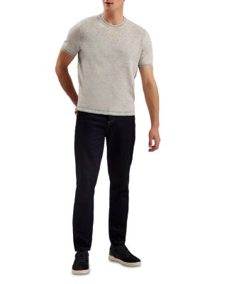 Textured Short Sleeve Sweater Tee