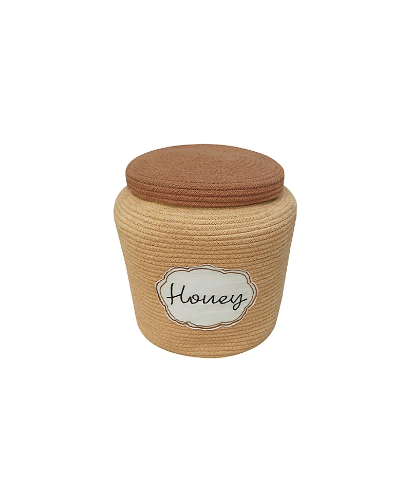 Lorena Canals Honey Pot Basket - 11 X 10 In Honey/toffee