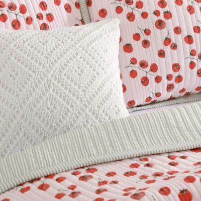 Crochet Diamond Decorative Pillow, 20&amp;quot; x 20&amp;quot;