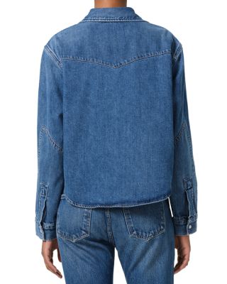 Cropped Western Denim Shirt
