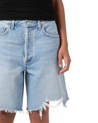 【関税込み】AGOLDE ブルー Indra デニムショートパンツ AGOLDE Indra ショートパンツ | ブルー | FARFETCH JP
