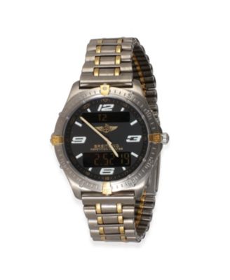 Pre-Owned Breitling - Titanium/Yellow Gold Aerospace F6536210/B423 44.00