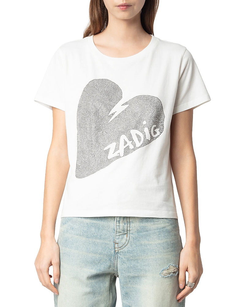 Zadig & Voltaire Alys Cotton Big Heart Tee