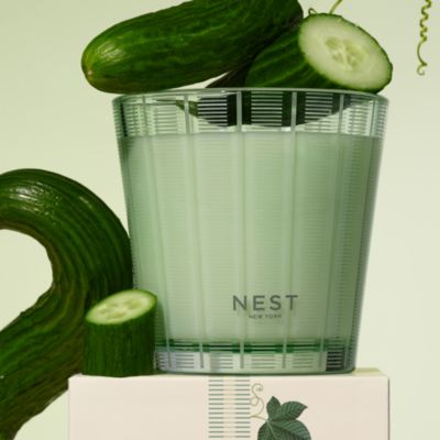 Cucumber & White Sage 3 Wick Candle, 21 oz.
