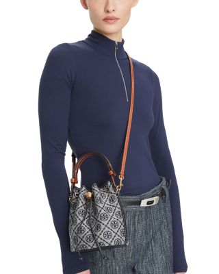 T Monogram Mini Bucket Bag