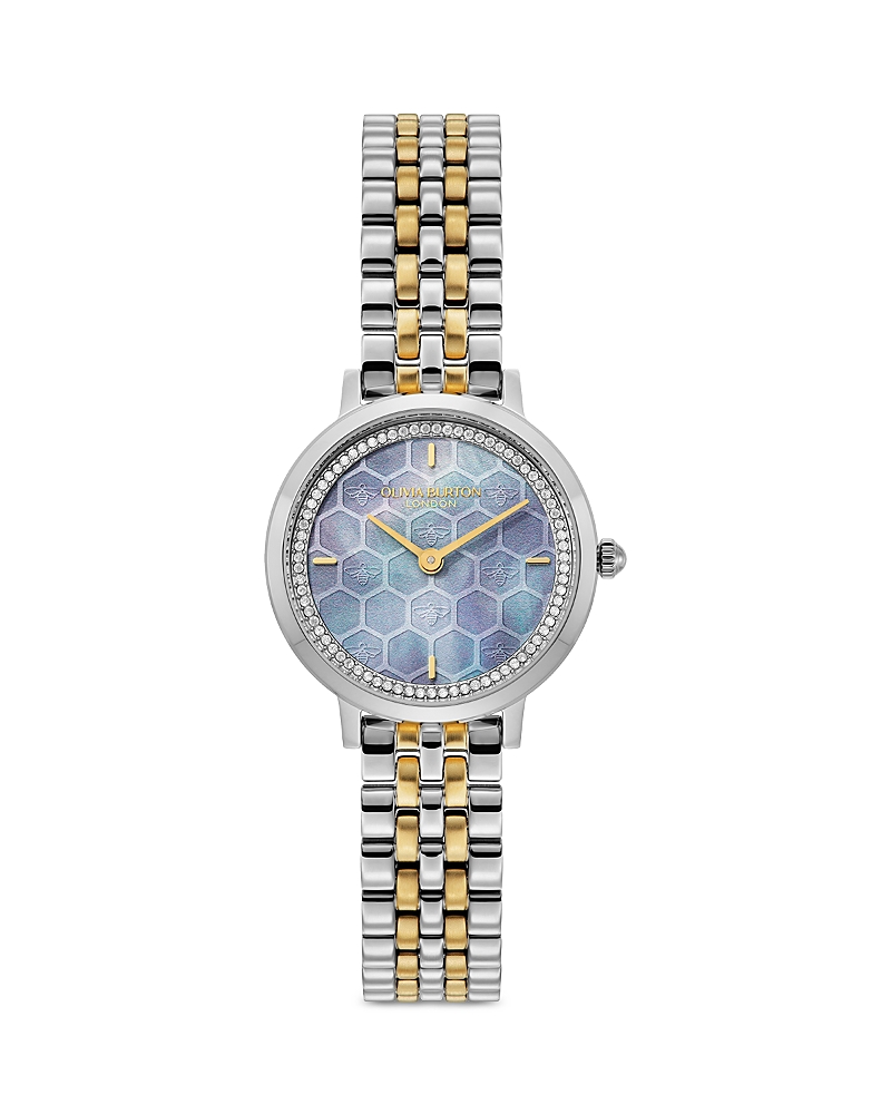 Olivia Burton Honey Comb Ultra Slim Watch, 28mm