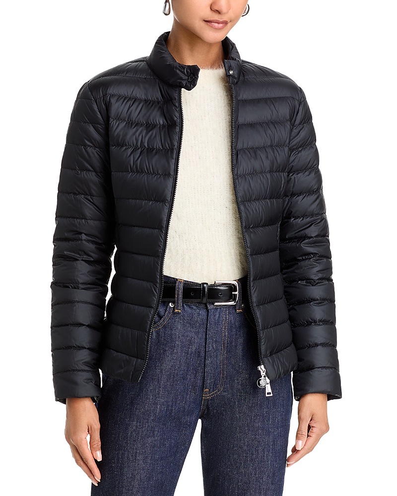 Moncler Lans Nylon Padded Jacket In Black