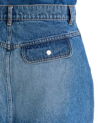 Utility Denim Mini Skirt - Exclusive