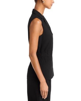 Back Elastic Button Down Vest - Exclusive