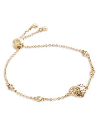 COACH - Signature Quilted Heart Slider Bracelet