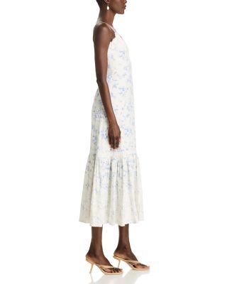 Lace Trim Midi Dress - Exclusive