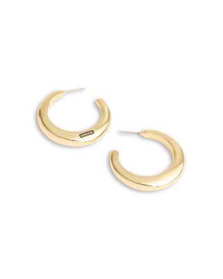 COACH - Signature Hallmark Tubular Hoop Earrings