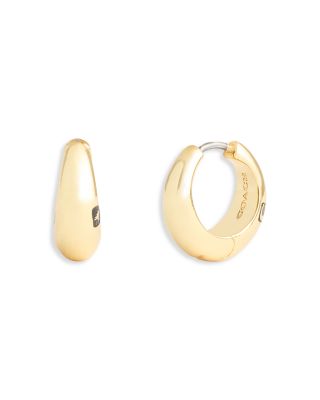 Signature Hallmark Tubular Huggie Hoop Earrings