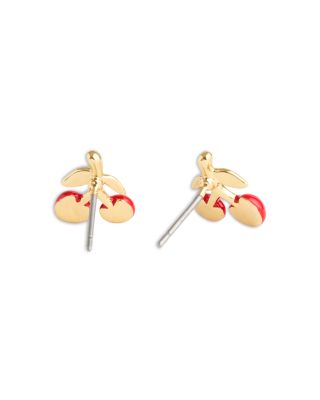 Vintage Charms Cherry Stud Earrings