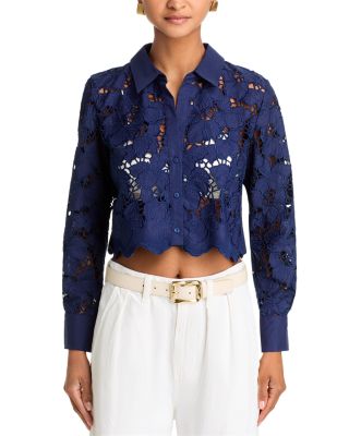 Seychelle Lace Button Front Shirt