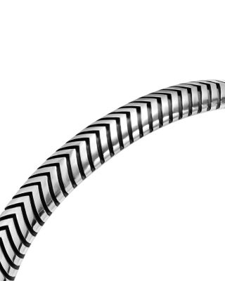 Men's Chevron Cuff Bracelet in Sterling Silver, 8mm