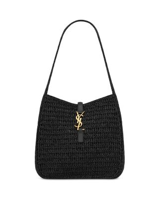 SAINT LAURENT - Le 5 &Agrave; 7 Small Souple Shoulder Bag in Raffia